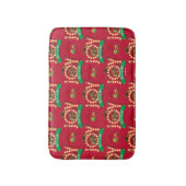 Weihnachtsfeiertag | Freude am Eichhörnchenmuster Badematte (Vorderseite Vertikal)