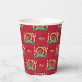 Weihnachtsfeiertag | Freude am Eichhörnchenmuster Pappbecher (Links)