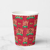 Weihnachtsfeiertag | Freude am Eichhörnchenmuster Pappbecher (Rechts)