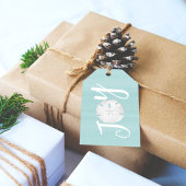 Weihnachtsfeiertag Freude Niedliche Typografie San Geschenkanhänger