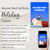 Weihnachtsfeiertag für den Weihnachtsmann Feiertagskarte