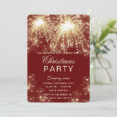 Weihnachtsfeiertag für Feuerwerkskörper - Party Einladung (Stehend Vorderseite)