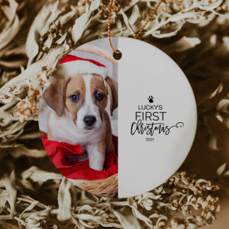 Weihnachtsfeiertag für Haustiere Keramikornament