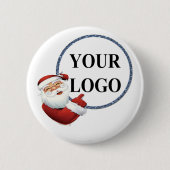 Weihnachtsfeiertag für Ihr Logo hinzufügen Button (Vorderseite)