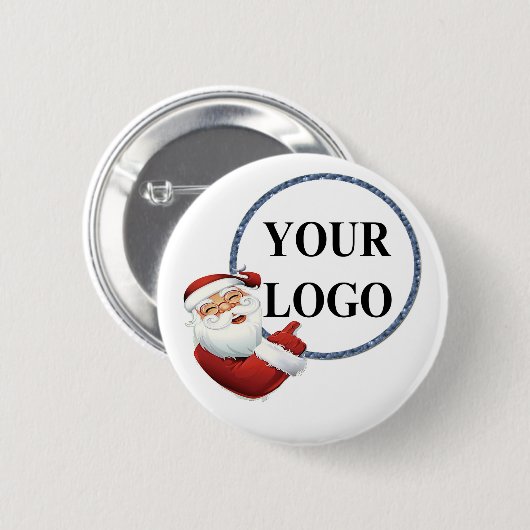 Weihnachtsfeiertag für Ihr Logo hinzufügen Button (Vorne & Hinten)