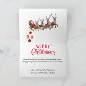 Weihnachtsfeiertag für Weihnachtsfeiertage des Wei Feiertagskarte (Innenseite)