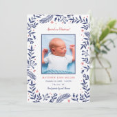 Weihnachtsfeiertag Geburtserklärung Feiertagskarte (Stehend Vorderseite)