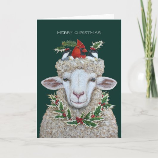 Weihnachtsfeiertag gefaltet Grußkarte Feiertagskarte (Vorderseite)