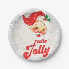 Weihnachtsfeiertag Gefühl Jolly Pappteller