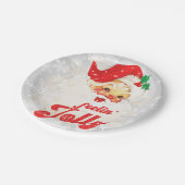 Weihnachtsfeiertag Gefühl Jolly Pappteller (Schrägansicht)