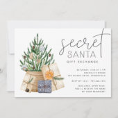 Weihnachtsfeiertag Geheimnis Santa Party Einladung (Vorderseite)