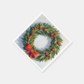 Weihnachtsfeiertag gemalt serviette (Ecke)