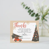 Weihnachtsfeiertag | Geschäftskunde Vielen Dank Dankeskarte (Stehend Vorderseite)