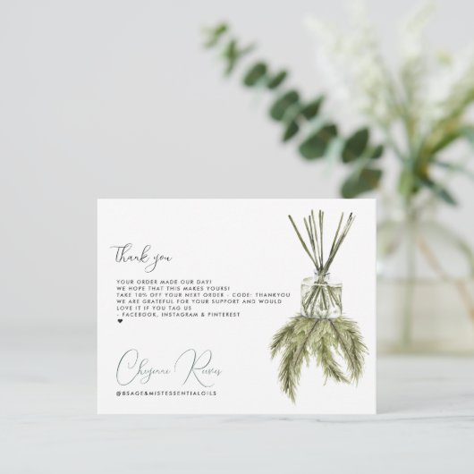 Weihnachtsfeiertag | Geschäftskunde Vielen Dank Dankeskarte (Stehend Vorderseite)