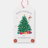 Weihnachtsfeiertag Geschenkanhänger (Vorderseite)