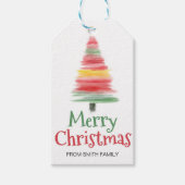 Weihnachtsfeiertag Geschenkanhänger (Vorderseite)