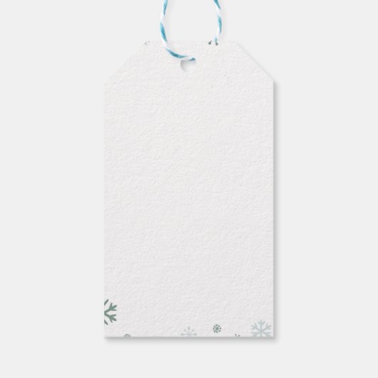 Weihnachtsfeiertag Geschenkanhänger (Rückseite)