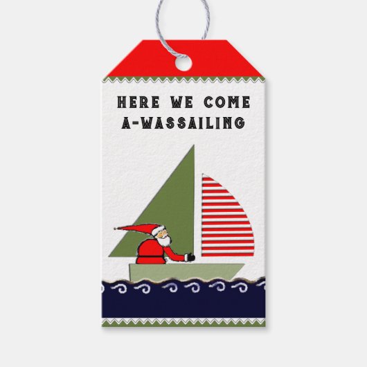 Weihnachtsfeiertag Geschenkanhänger (Vorderseite)