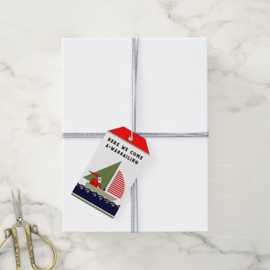 Weihnachtsfeiertag Geschenkanhänger (Mit Garn)