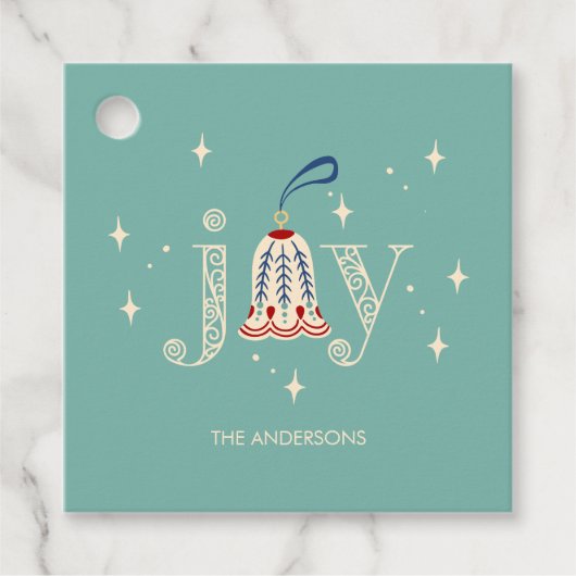 Weihnachtsfeiertag Geschenkanhänger (Vorderseite)