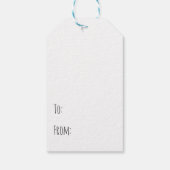 Weihnachtsfeiertag - Geschenke Tags Geschenkanhänger (Rückseite)