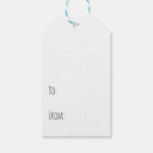 Weihnachtsfeiertag - Geschenke Tags Geschenkanhänger (Rückseite)