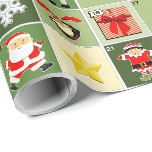 Weihnachtsfeiertag Geschenkpapier (Rolleneckpunkt)