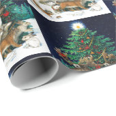 Weihnachtsfeiertag Geschenkpapier (Rolleneckpunkt)