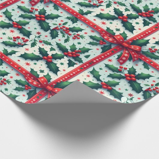 Weihnachtsfeiertag Geschenkpapier (Ecke)