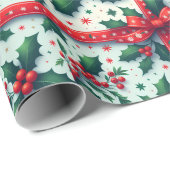 Weihnachtsfeiertag Geschenkpapier (Rolleneckpunkt)