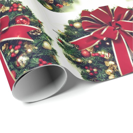 Weihnachtsfeiertag Geschenkpapier (Rolleneckpunkt)