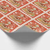 Weihnachtsfeiertag Geschenkpapier (Ecke)