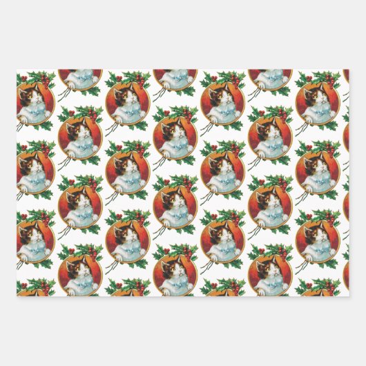 Weihnachtsfeiertag Geschenkpapier Set (Vorderseite 3)