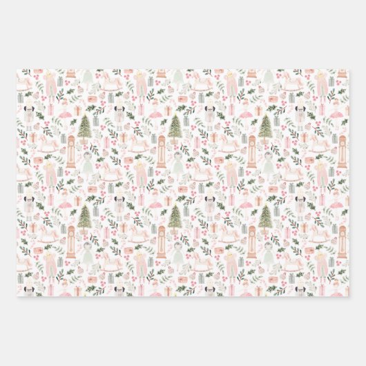 Weihnachtsfeiertag  geschenkpapier set (Vorderseite)