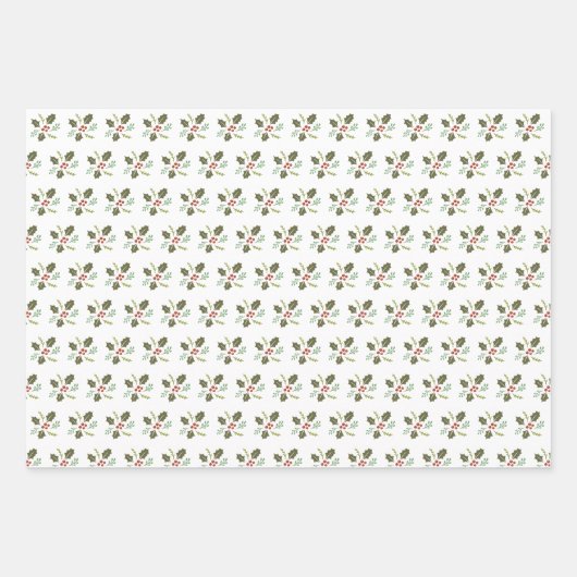 Weihnachtsfeiertag Geschenkpapier Set (Vorderseite 3)