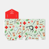 Weihnachtsfeiertag Geschenkschachtel (Ungefaltet)