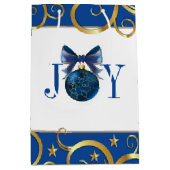 Weihnachtsfeiertag Geschenktasche JOY Ornament Mittlere Geschenktüte (Vorderseite)