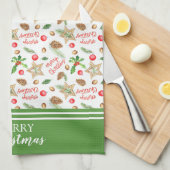 Weihnachtsfeiertag Geschirrtuch (Viertel Falte)