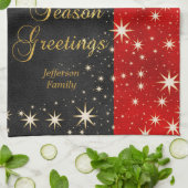 Weihnachtsfeiertag Geschirrtuch (Gefaltet)