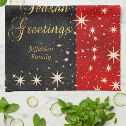 Weihnachtsfeiertag Geschirrtuch (Gefaltet)