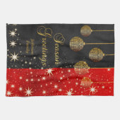 Weihnachtsfeiertag Geschirrtuch (Horizontal)