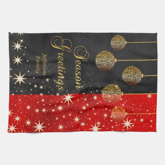 Weihnachtsfeiertag Geschirrtuch (Horizontal)