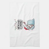 Weihnachtsfeiertag Geschirrtuch (Vertikal)