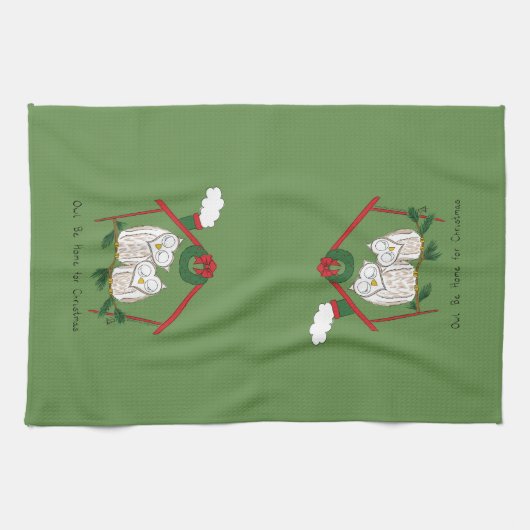 Weihnachtsfeiertag Geschirrtuch (Horizontal)