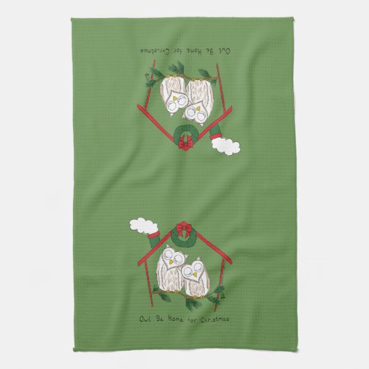 Weihnachtsfeiertag Geschirrtuch (Vertikal)
