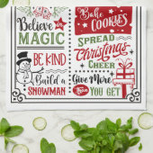 Weihnachtsfeiertag Geschirrtuch (Gefaltet)