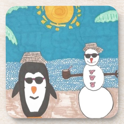 Weihnachtsfeiertag Getränkeuntersetzer (Vorderseite)