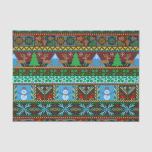 Weihnachtsfeiertag Gezwitschter-Muster Rentiere Seidenpapier