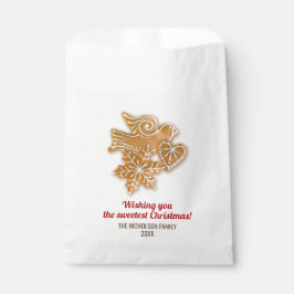 Weihnachtsfeiertag Gingerbrot Cookie Exchange Geschenktütchen