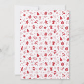 Weihnachtsfeiertag Gingerbrot Cookie Swap Einladung (Rückseite)